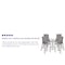 Flash Furniture 4PK Gray Outdoor Barstools with Flex Material 4-JJ-092H-GR-GG - alternate 7